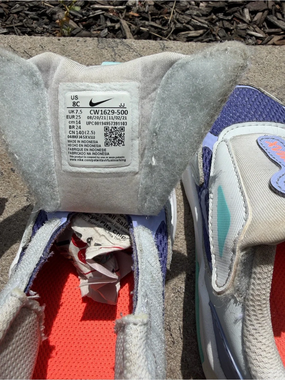 Nike Air Max Excee Toddler Shoes - Size: 8C (Purple Mint)
